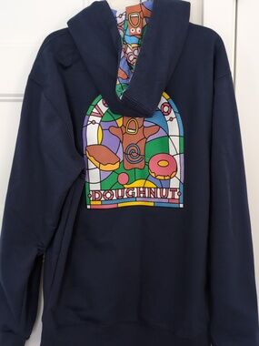 Voodoo Doughnut Stained Glass Hoodie (Unisex)